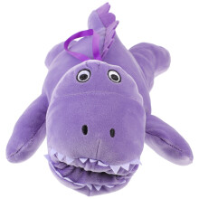 Purple Cartoon Bottle Sleeve Baby Feeding Protector Toy
