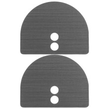 Fingerprint Lock Reinforcement Plate Zinc Alloy Black 2pcs