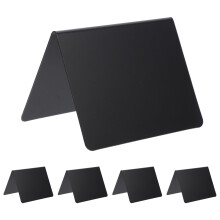 10Stk Multifunktionale Acryl Kreidetafel Desktop Memo Schwarz