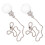 2St Transparante Crystal Pull Chain Voor Lamp En Plafondventilator 1