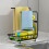 1pc Sink Shelf Shampoo Organizer Towel Storage Basket 9