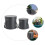 2Pcs Creative Round Flower Buckets Portable Packing Boxes 6
