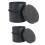 2Pcs Creative Round Flower Buckets Portable Packing Boxes 1