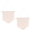 2Pcs Plain Blank Canvas Pennant with Wood Stick for Badge Display 1