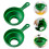 2Pcs Flexible Folded Funnels Oil Jam Liquid Transfer Kitchen Tool 9