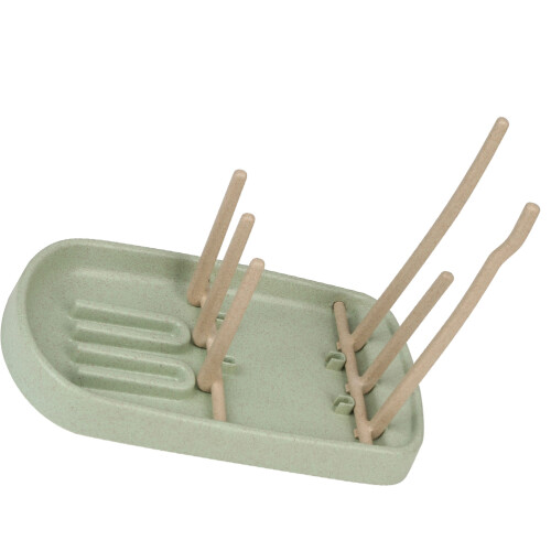 Bottle Drying Rack Wheat Straw Organizer Green 1pack 2