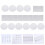 40 Pcs Empty Eye Shadow Box Make-Up Adhesive Cosmetics Sticker 5