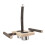Sitzstangenständer aus Holz, Hängenäpfe, 8