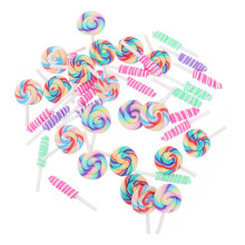 40Stk Lollipop Anhänger Resin Für Schlüssel Und Taschen