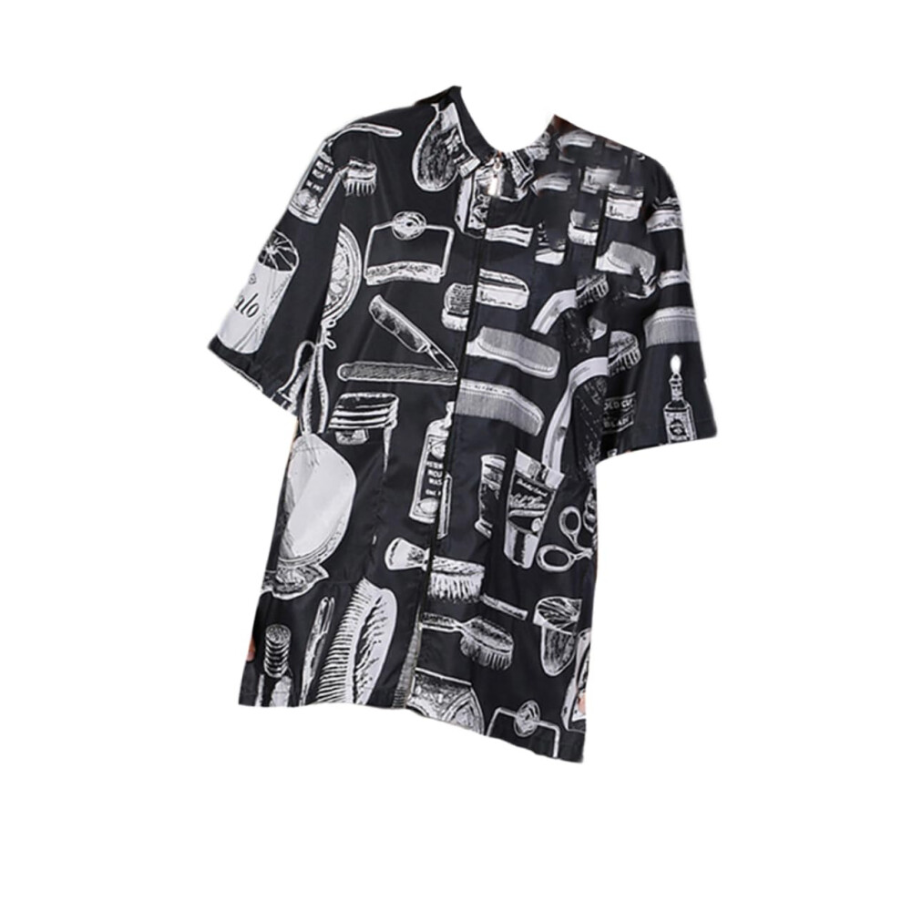 Professional Hairdressing Barber Uniform Black Waterproof Cutting Apron Adjustable Size Hairdresser Workwear Salon Home 9354506938390