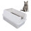 Geschlossene Katzentoilette aus Edelstahl mit 11