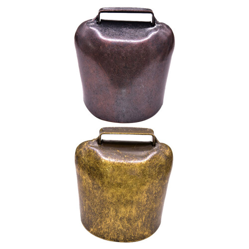 2Pcs Iron Cattle Bells Hanging Decor Small Durable Grazing Accessories