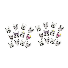 12Stk Panda Finger Ringe Bunt Kinder Schmuck Ideale Party-Accessoires
