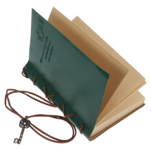 Cahier Vintage Vert Portable En Kraft Et PU Pour Journal Personnel