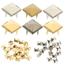 80St Decoratieve Messing Piramide Studs Voor Kleding En Tassen