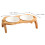 1Set Elevated Chocolate Pet Bowl Wood Ceramic Cat Water Feeder 8