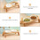 1Set Elevated Chocolate Pet Bowl Wood Ceramic Cat Water Feeder 11