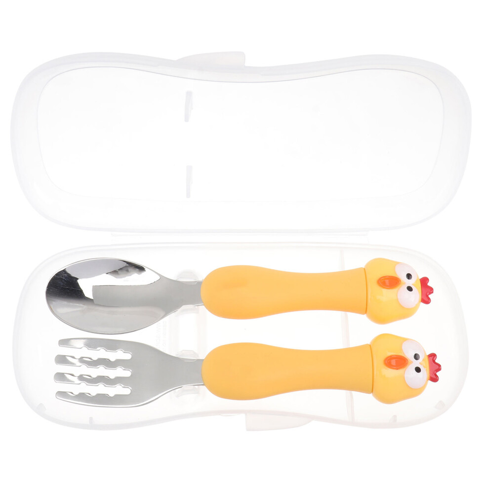 Aboofan 1 Set Animal Spoon Fork Kit Stainless Steel Cutlery For Kids