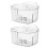 2Pcs Plastic Hanging Wall Basket for Kitchen Ginger Garlic Use 1
