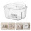 2Pcs Plastic Hanging Wall Basket for Kitchen Ginger Garlic Use 5