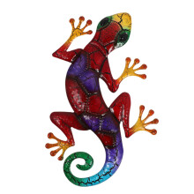 1pack Metal Gecko Wall Decoration Hanging Home Decor