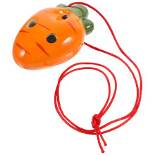 Kids Ocarina Instrument Carrot Space-Saving Travel Child