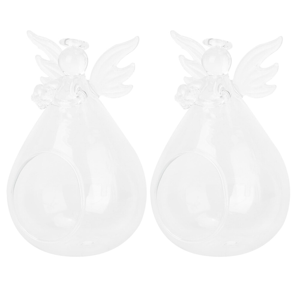 2 Pcs Candlesticks Holder Glass Creative Desktop Adornment Stand-image-OPC-PKR6KZ8-NEW