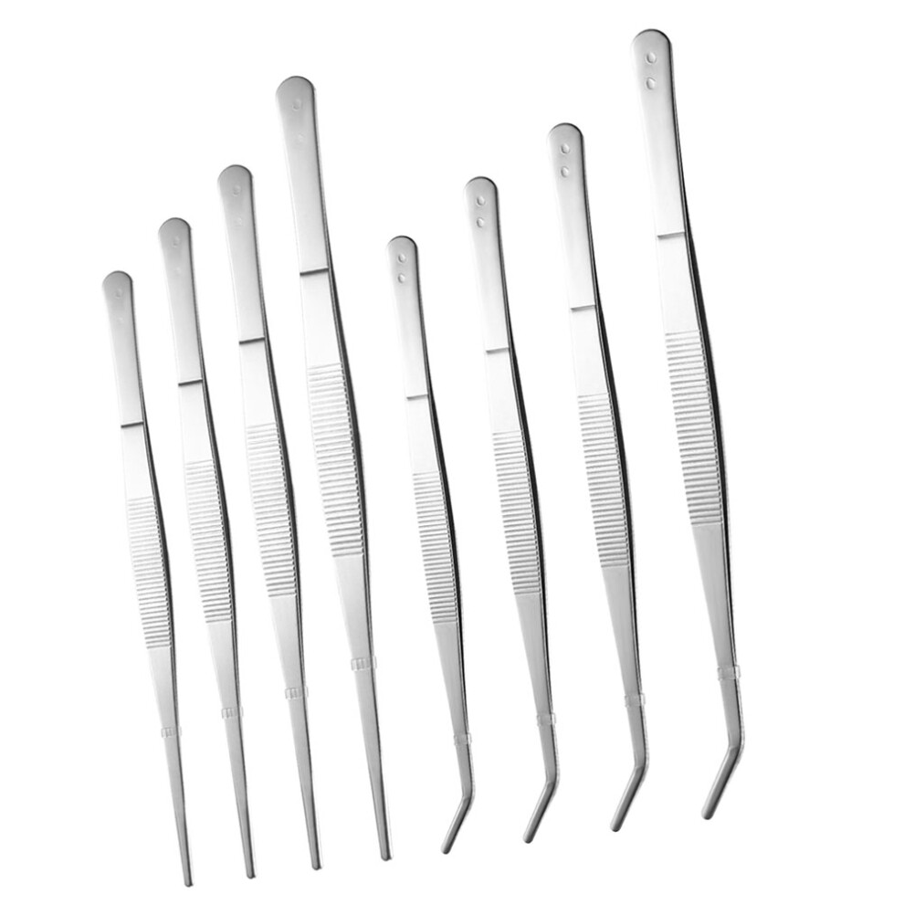 8pcs Tweezers Clipping Food For Home And Restaurant Use-image-OPC-PKR6M6Z-NEW