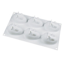 Witte Siliconen Paashaascakevorm Voor Dessert En Chocolade