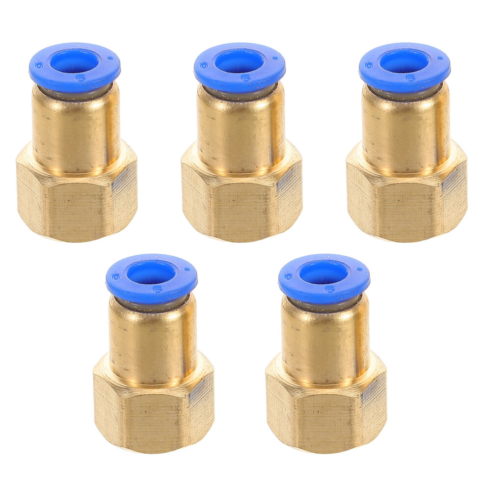 Air Compressor Quick Connector Pneumatic Fittings Golden 5Pcs 3292820259554