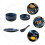 ceramic cutlery set household tableware kit blue 9
