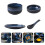 ceramic cutlery set household tableware kit blue 4