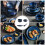 ceramic cutlery set household tableware kit blue 11