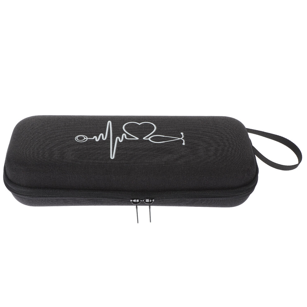 Vaguelly Black Portable Stethoscope Carrying Case Eva Travel Holder