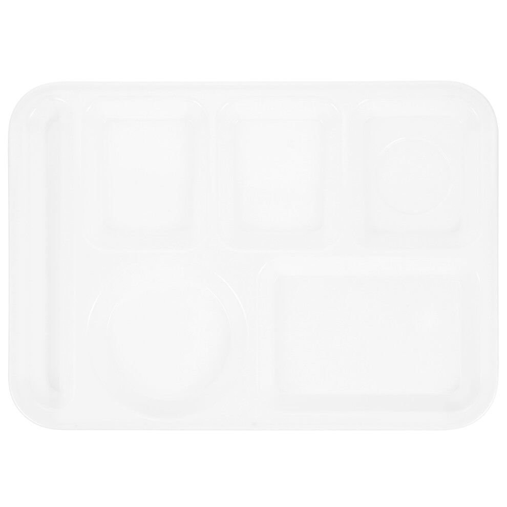 Divided Food Plate Compartment Tray For School Lunch Storage Totority