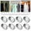 10 Pcs Closet Rod Support Hanging 组 托 Wardrobe Rail Holder 9