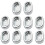10 Pcs Closet Rod Support Hanging 组 托 Wardrobe Rail Holder 5