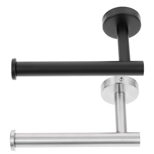 2St Duurzame 304 Rvs Handdoek- En Tissuehouder Set