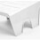 Home Shoe Rack Shelf Anti Slip Rectangular Design White 1set 5