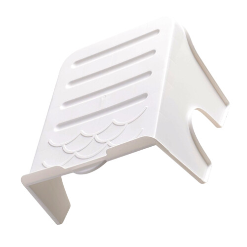 Home Shoe Rack Shelf Anti Slip Rectangular Design White 1set