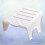 Home Shoe Rack Shelf Anti Slip Rectangular Design White 1set 9