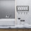 Hook Rack Mounted Shelves Holder Wall Shelf Coat Office Black 6
