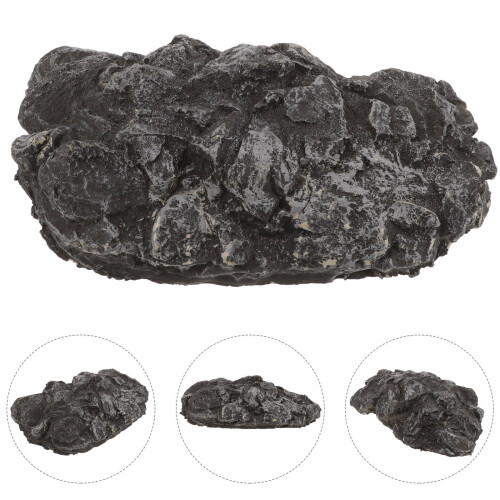 Aquarium Mountain Ornament Rock Shape Pu Assorted Color 1pack 2