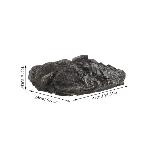 Aquarium Mountain Ornament Rock Shape Pu Assorted Color 1pack 1