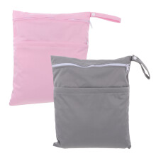 2pcs Baby Cloth Diaper Wet Dry Bags Organizer