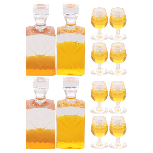 Raindrops Miniature Bottle Mini Style 4 Sets 0.8x0.4x0.4in