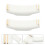 2Pcs Premium White Ceramic Table Rack for Chopsticks and Flatware 2