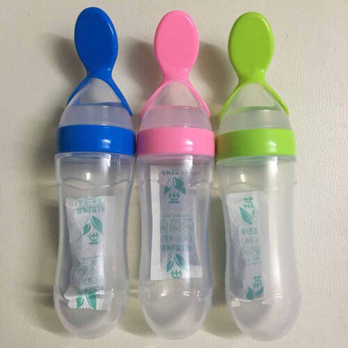 6 pcs silicone baby feeding bottles for rice paste 2