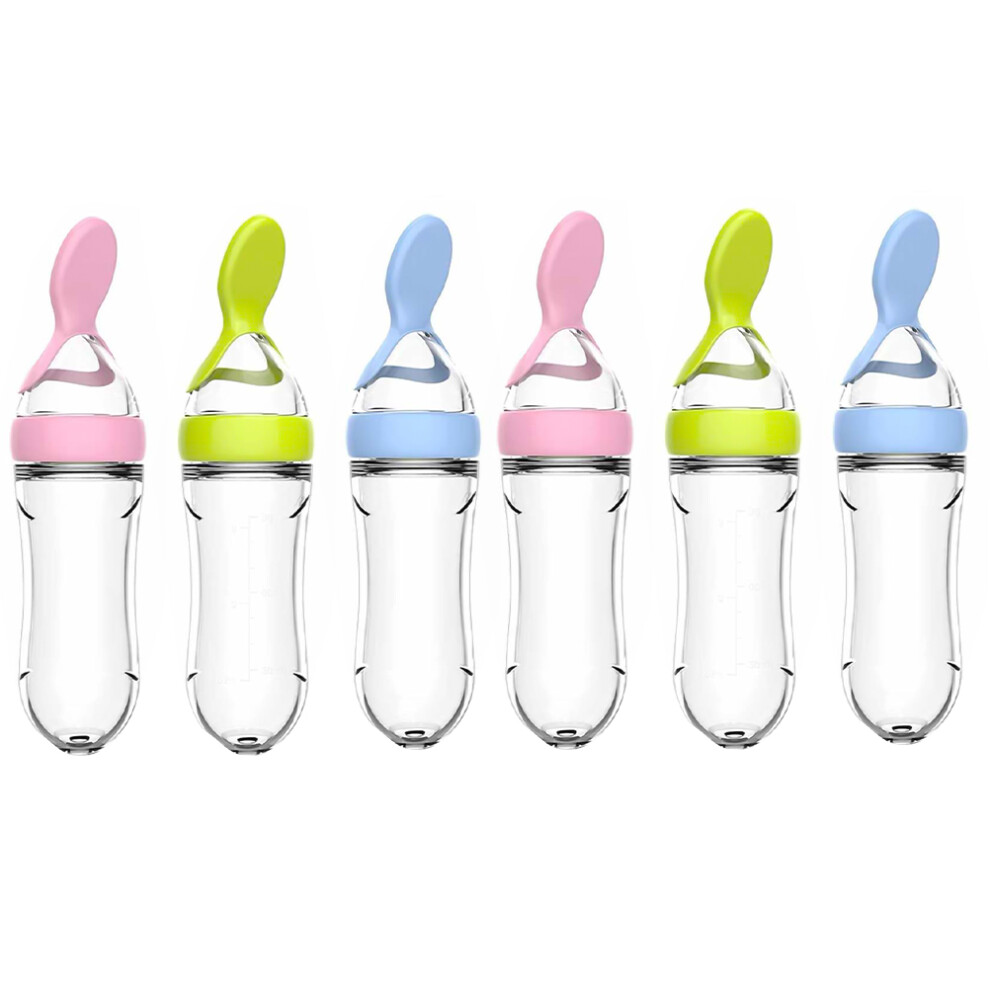 6 Pcs Silicone Baby Feeding Bottles For Rice Paste Vaguelly