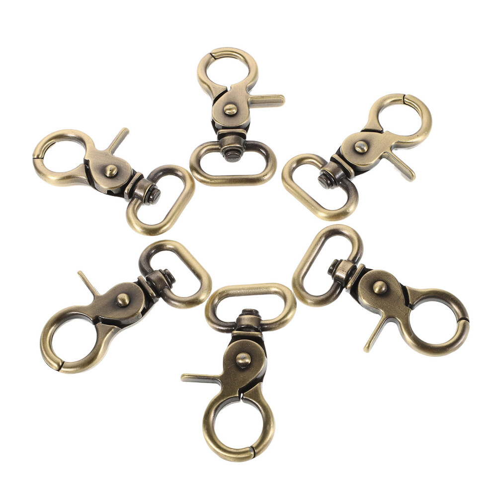 6 Pcs Accessories Bags Alloy Swivel Snap Hooks Diy Trigger Snaps 3293102718561